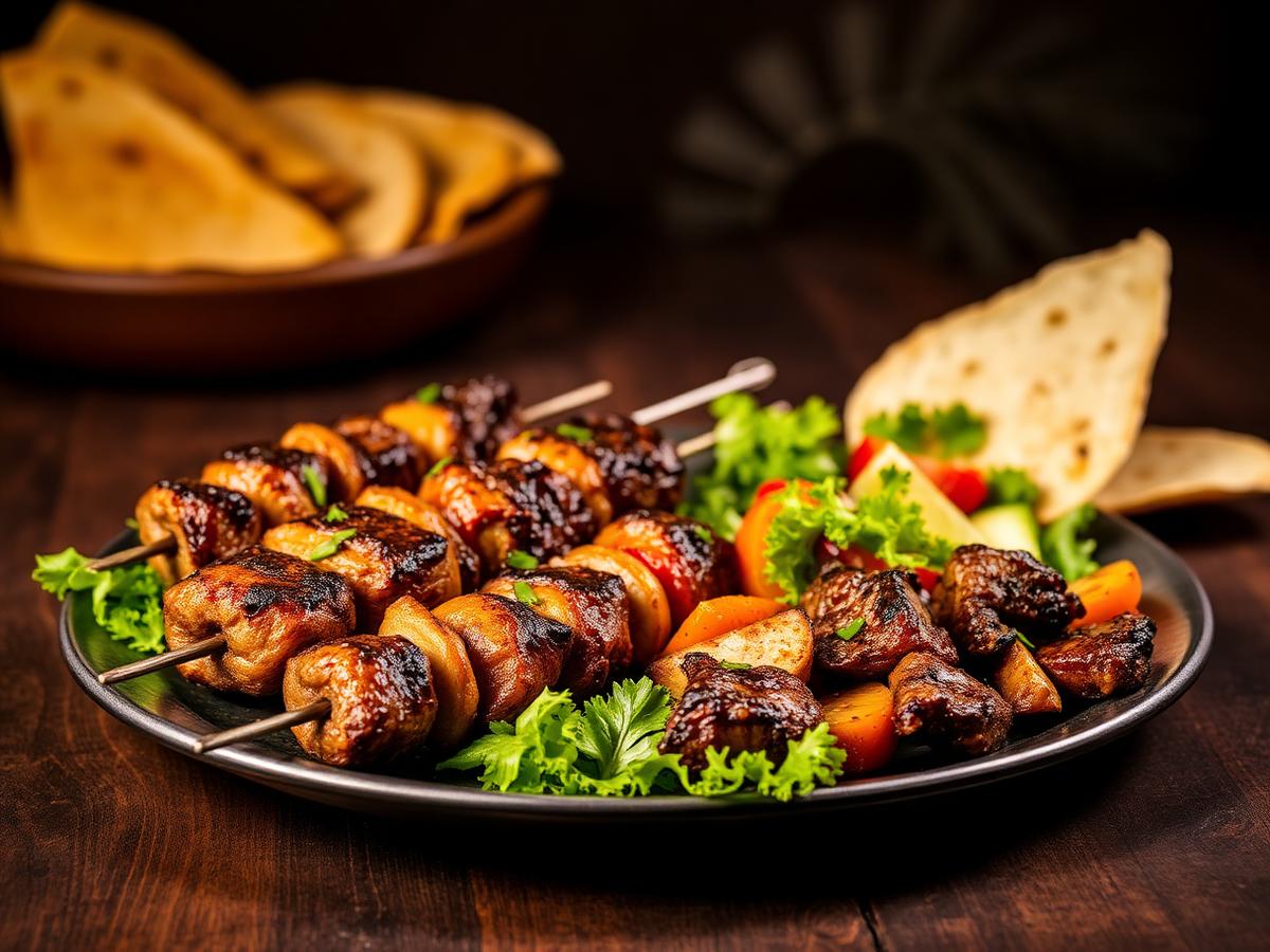 Grillretter og hjemmebagt brød fra Pizzahuset i Holstebro